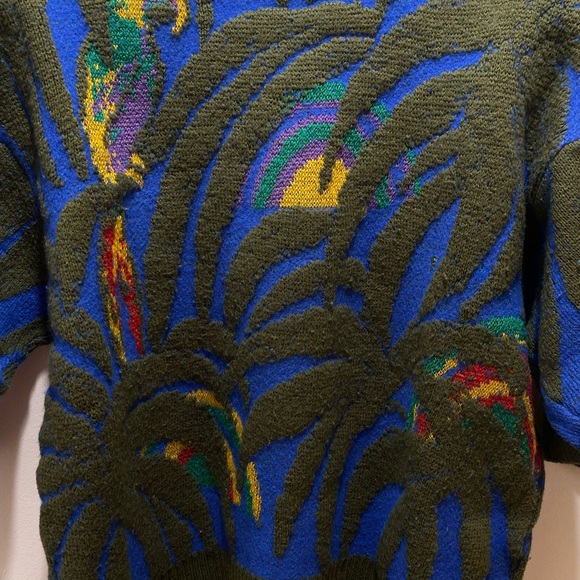 vintage 80’s retro Ms Organically grown chunky sweater 70% acrylic 30% Wool - Picture 7 of 7